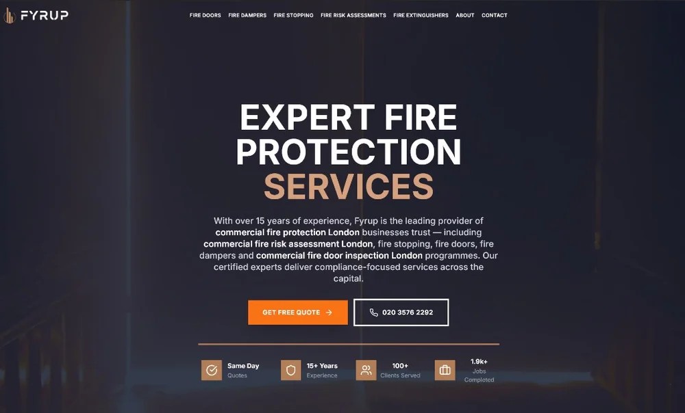 Fyrup website — Passive fire protection & fire risk assessments